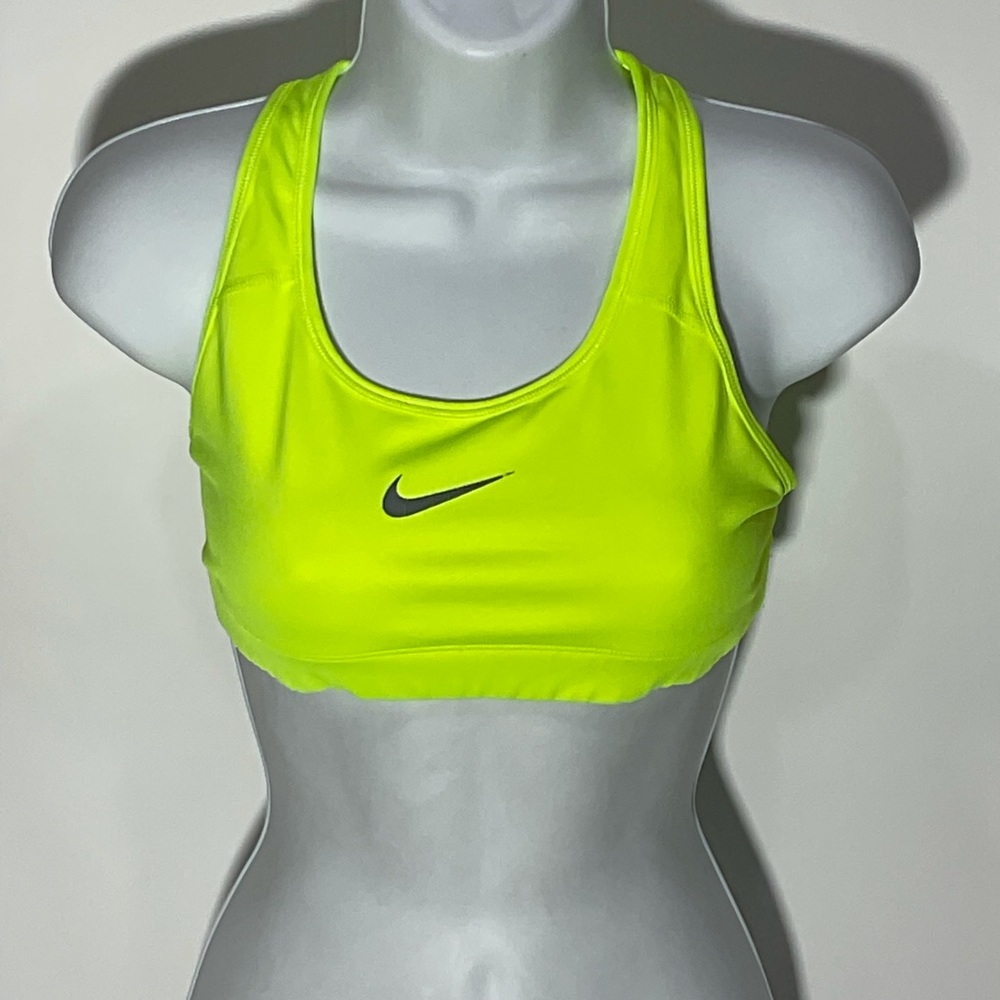 Nike Dri-Fit Sports bra with over shoulder straps and wide back band w/Nike logo